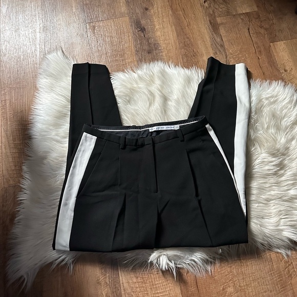 & OTHER STORIES Grosgrain Side Panel Trousers In Black - Picture 4 of 7